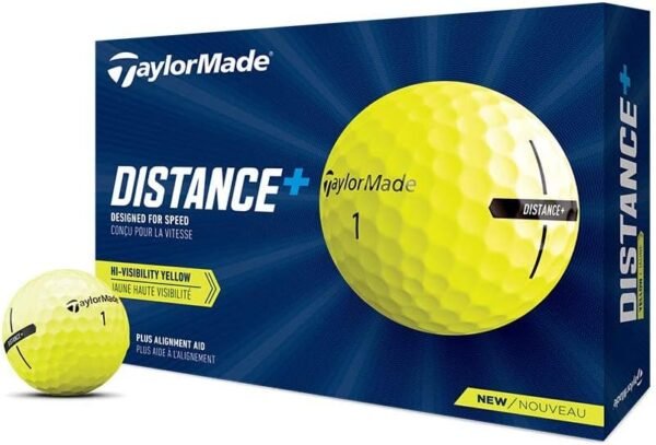 2021 TaylorMade Yellow Distance+ Golf Balls