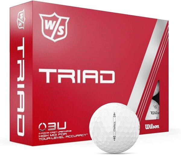 Wilson Staff Triad Golf Ball - 12 Balls, White - Image 2