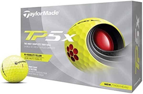 2021 TaylorMade Yellow TP5x Golf Balls