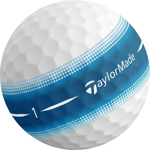 TaylorMade Golf Tour Response Stripe Ball Blue Dozen - Image 5