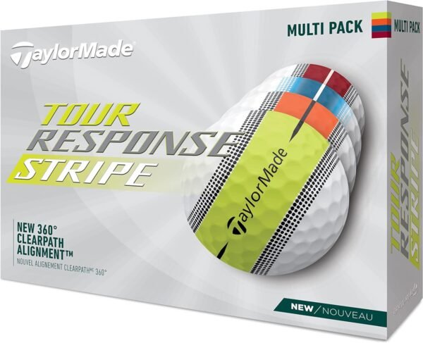 Taylormade Golf Tour Response Stripe Ball Multi Pack Dozen - Image 6