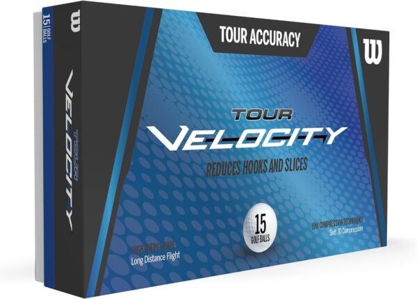 Wilson Sporting Goods Tour Velocity Accuracy 15-Ball Pack, White - Image 3