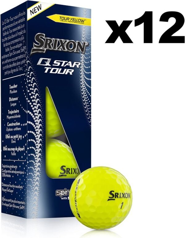 Srixon Unisex Adult Yellow Golf Ball, Yellow, Dozen US - Image 2