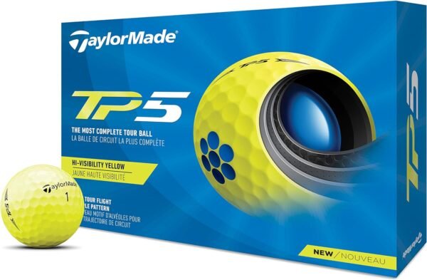 2021 TaylorMade Yellow TP5 Golf Balls