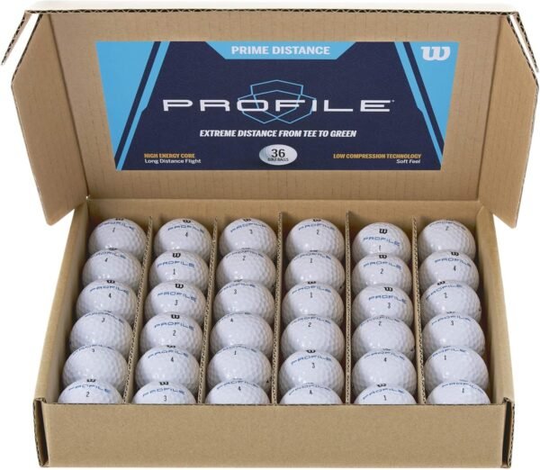 WILSON Profile Distance Golf Ball 36 Pack - Image 5